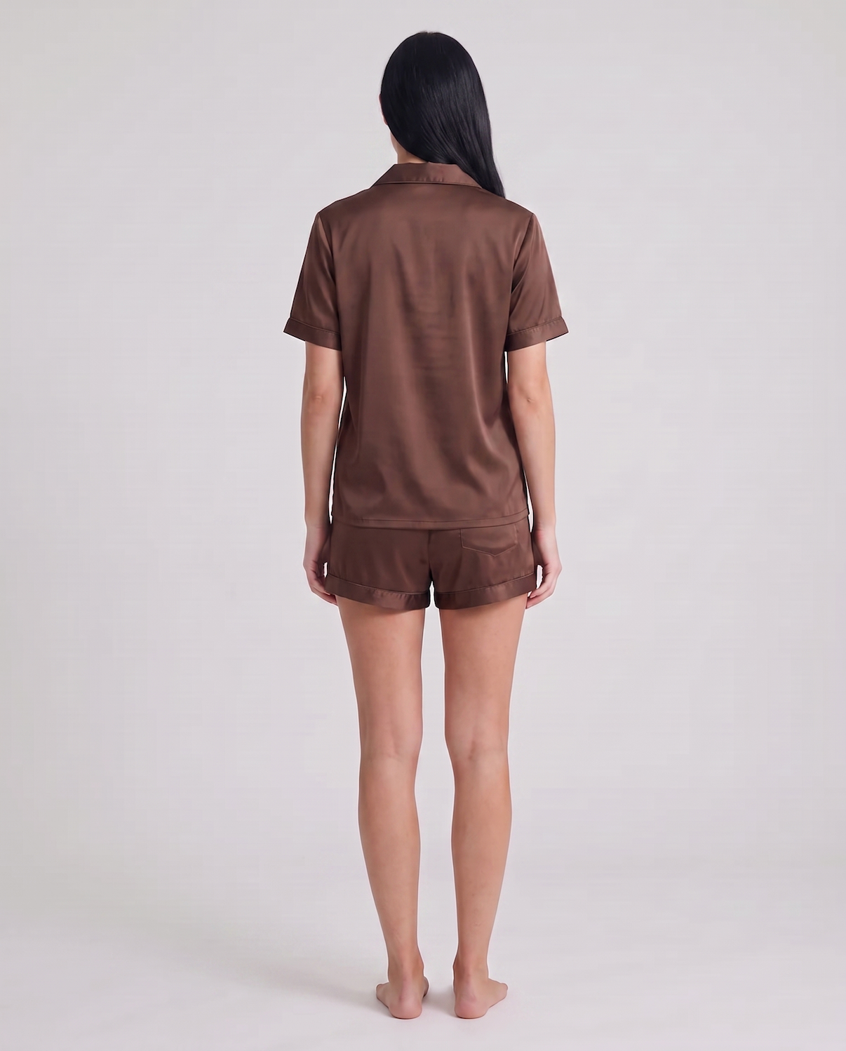 Women's 100% Silk Pajama Set – Short Sleeve Luxury Sleepwear