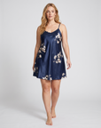 Women's Printed Camisole Nightdress – Plus Size Loose Fit Sleeveless Sleep Dress