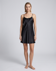 Women’s Satin Cami Nightgown – Adjustable Straps with Sleeveless Slip Dress Design
