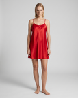 Women’s Satin Cami Nightgown – Adjustable Straps with Sleeveless Slip Dress Design