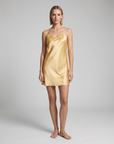 Women’s Satin Cami Nightgown – Adjustable Straps with Sleeveless Slip Dress Design