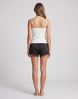 Women's Satin Lace Shorts – Relaxed Fit with Elastic Waist