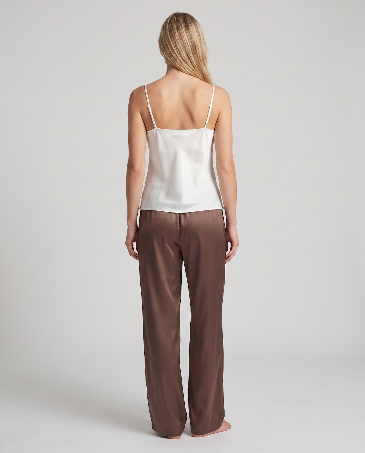 Women’s Straight-Leg Wide-Leg Pants – Elastic Waist with Drawstring, Lightweight Casual Summer Trousers