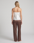 Women’s Straight-Leg Wide-Leg Pants – Elastic Waist with Drawstring, Lightweight Casual Summer Trousers