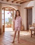 Kids Summer Pajama Set – Short Sleeve Top & Comfy Shorts Sleepwear for Boys and Girls