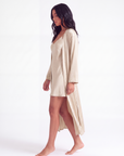 Luxury 100% Silk Nightgown and Robe Set – Soft, Elegant 2-Piece Sleepwear for Women