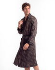 Men’s Robe – Luxurious Paisley Pattern Sleepwear