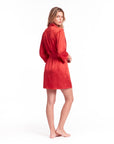 Goddess Silky Satin Robe – Lightweight, Elegant Loungewear for Women with Waist Tie - Silken & Dreams