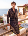 Men’s Robe – Luxurious Paisley Pattern Sleepwear