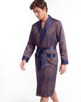 Men’s Robe – Luxurious Paisley Pattern Sleepwear