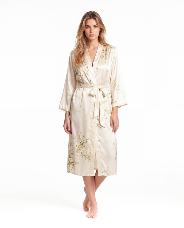 Charlie Satin Night robe – Silky Sleeveless Slip Dress for Women - Silken & Dreams