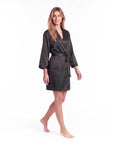 Goddess Silky Satin Robe – Lightweight, Elegant Loungewear for Women with Waist Tie - Silken & Dreams