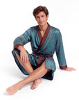 Men’s Robe – Luxurious Paisley Pattern Sleepwear