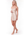 Olivia Lace Trim Nightgown – Elegant Lightweight Sleepwear for Women - Silken & Dreams