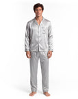 Men’s Pajama Set – Lightweight Long Sleeve Lounge & Sleepwear for Home Comfort