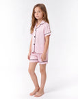 Kids Summer Pajama Set – Short Sleeve Top & Comfy Shorts Sleepwear for Boys and Girls