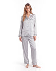 Silk Pajama Set for Women – Soft, Breathable, Luxury Sleepwear with Long Sleeves & Pants