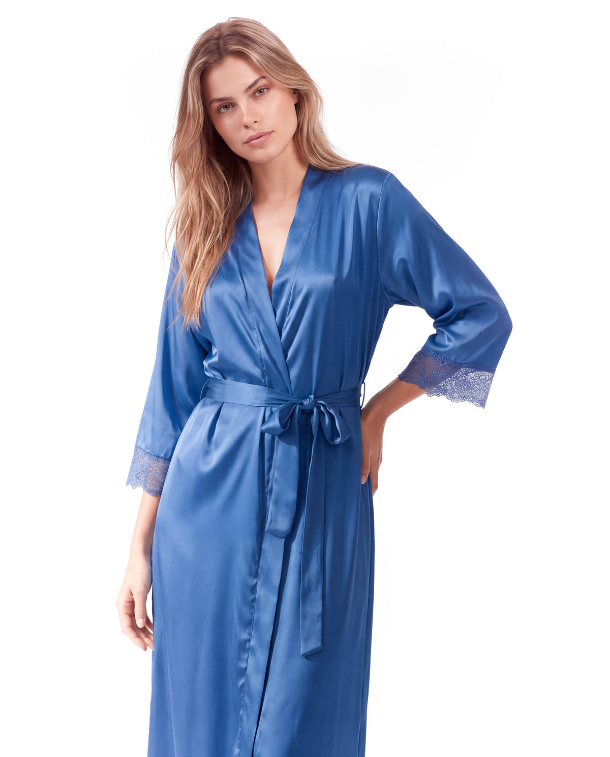 Lace Robes – Bridesmaid and Bride Wedding Long Robe, Elegant Bathrobe and Lingerie Robe for Women