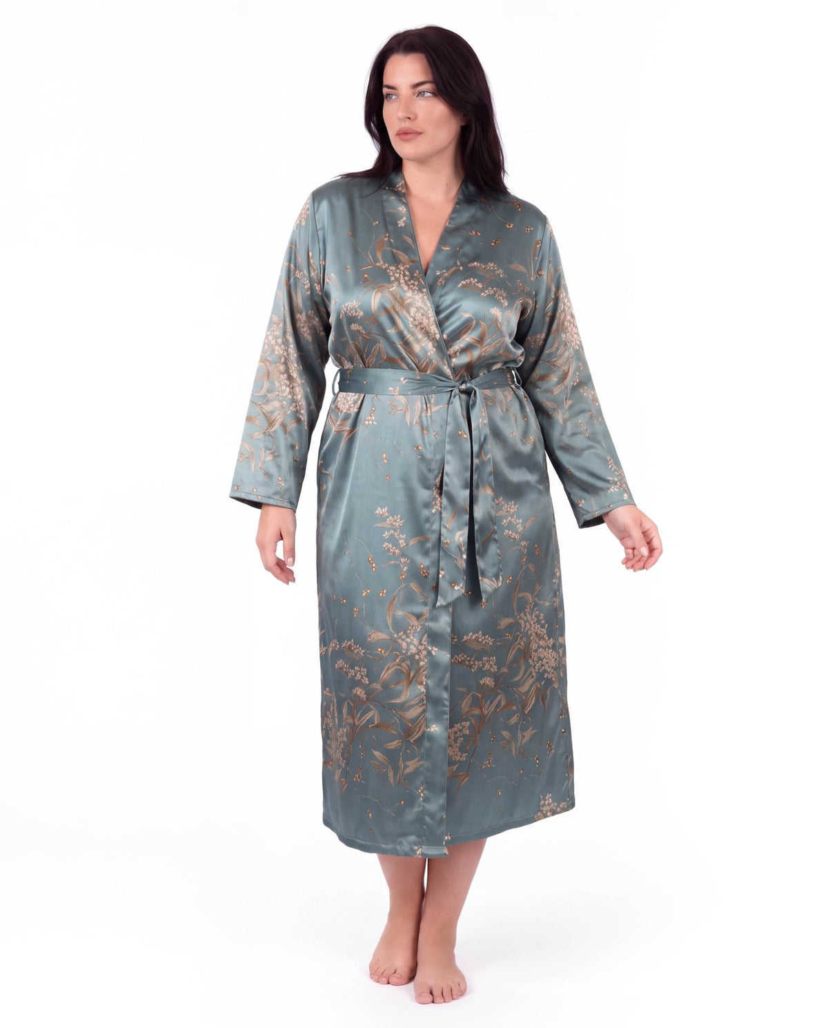 Plus Size Women's Loungewear Robe – Stylish Print, Sexy Fit &amp; Comfortable Casual Sleepwear