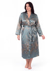 Plus Size Women's Loungewear Robe – Stylish Print, Sexy Fit & Comfortable Casual Sleepwear