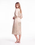 Charlie Satin Night robe – Silky Sleeveless Slip Dress for Women - Silken & Dreams