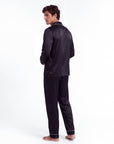 Men’s Fashion Long Sleeve Pajama Set with Long Pants – Comfortable and Stylish Sleepwear