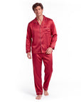 Men’s Pajama Set – Lightweight Long Sleeve Lounge & Sleepwear for Home Comfort