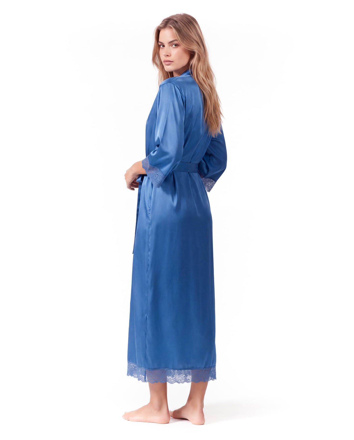 Lace Robes – Bridesmaid and Bride Wedding Long Robe, Elegant Bathrobe and Lingerie Robe for Women