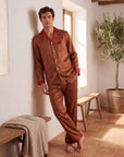 Men’s Pajama Set – Lightweight Long & Short Sleeve Sleepwear for All Seasons