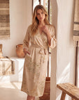 Charlie Satin Night robe – Silky Sleeveless Slip Dress for Women - Silken & Dreams