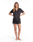 Silk Pajama Set – Short-Sleeved Sleepwear for Women