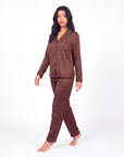Silk Long Sleeve Pajama Set for Women – Elegant Sleepwear - Silken & Dreams