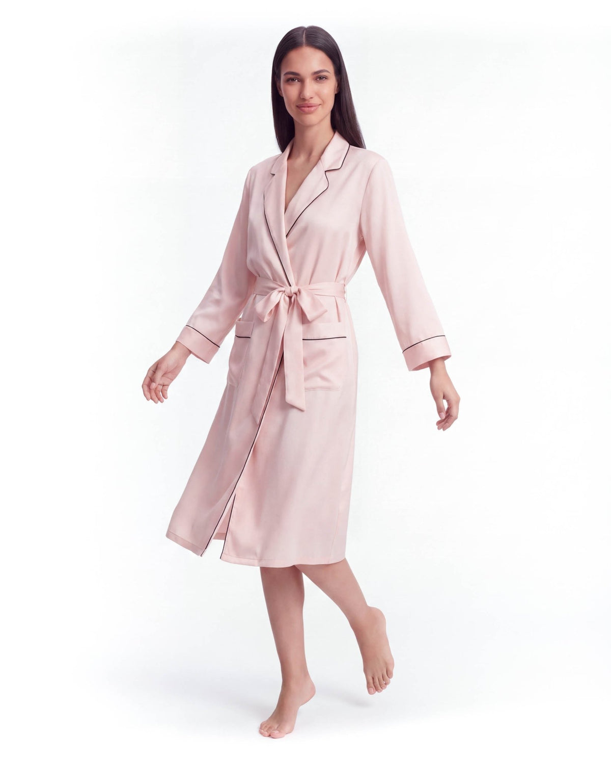 Women's Silk Nightgown with Pockets