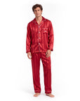Men’s Pajama Set – Breathable, Lightweight Sleepwear with Long Sleeves & Pants