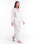 Women's Pajama Set – Soft, Lightweight Sleepwear with Long Sleeve Top & Pants - Silken & Dreams