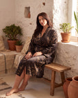 Plus Size Women's Loungewear Robe – Stylish Print, Sexy Fit & Comfortable Casual Sleepwear