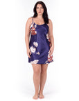 Women's Printed Camisole Nightdress – Plus Size Loose Fit Sleeveless Sleep Dress