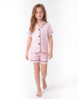 Kids Summer Pajama Set – Short Sleeve Top & Comfy Shorts Sleepwear for Boys and Girls