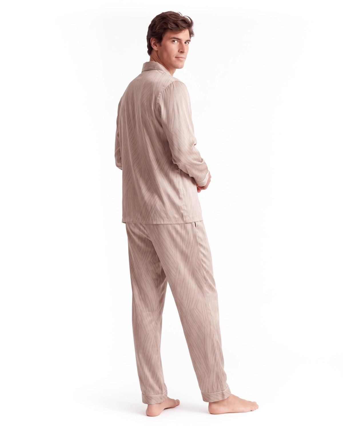 Men’s Pajama Set – Lightweight Long &amp; Short Sleeve Sleepwear for All Seasons