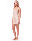 Olivia Lace Trim Nightgown – Elegant Lightweight Sleepwear for Women - Silken & Dreams