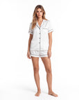 Silk Pajama Set – Short-Sleeved Sleepwear for Women