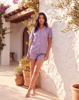 Pajama Set – Short-Sleeved Sleepwear for Women