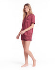 Silk Pajama Set – Short-Sleeved Sleepwear for Women
