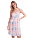 Silk Watercolor Print Suspender Dress – Lightweight, Breathable & Luxuriously Soft