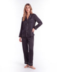 Silk Pajama Set for Women – Soft, Breathable, Luxury Sleepwear with Long Sleeves & Pants