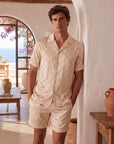 Men’s Long-Sleeve Pajama Set – Two-Piece Plaid Loungewear