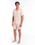 Men’s Long-Sleeve Pajama Set – Two-Piece Plaid Loungewear
