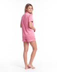 Silk Pajama Set – Short-Sleeved Sleepwear for Women