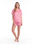 Silk Pajama Set – Short-Sleeved Sleepwear for Women