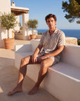 Men’s Long-Sleeve Pajama Set – Two-Piece Plaid Loungewear